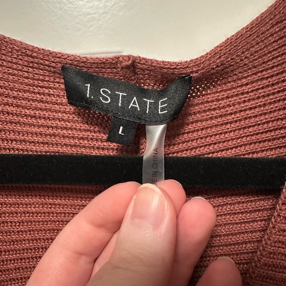 1.STATE Ribbed Balloon Sleeve Sweater - Picture 7 of 8